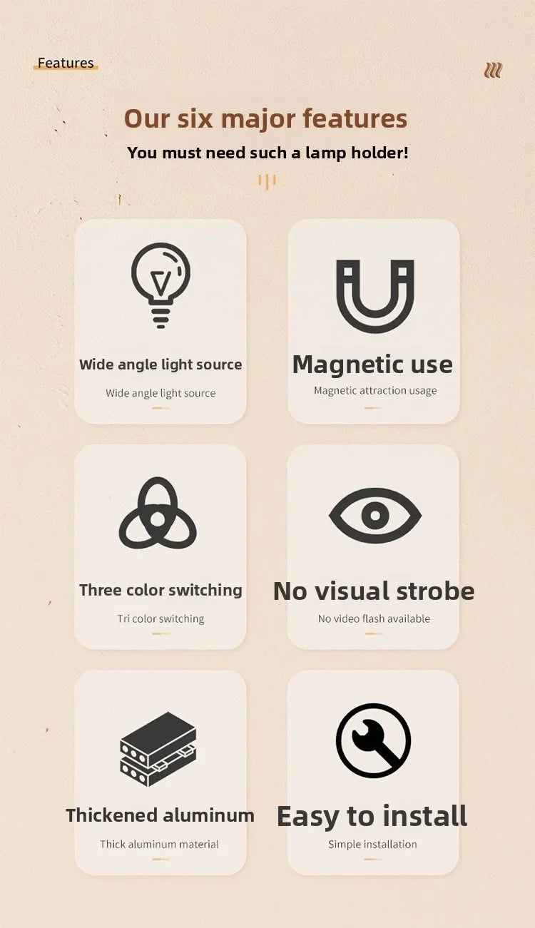 RGB LED Night Lights Double-head Sunset Light Motion Sensor Under Cabinet Lamp USB Charging Magnetic Bedroom Atmosphere Lighting