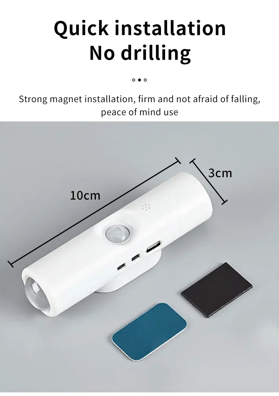 RGB Gradient Ambient Light Rechargeable LED Night Light Motion Sensor Wall Sunset Lamp Dimmable Magnetic Closet Bedroom Lamps