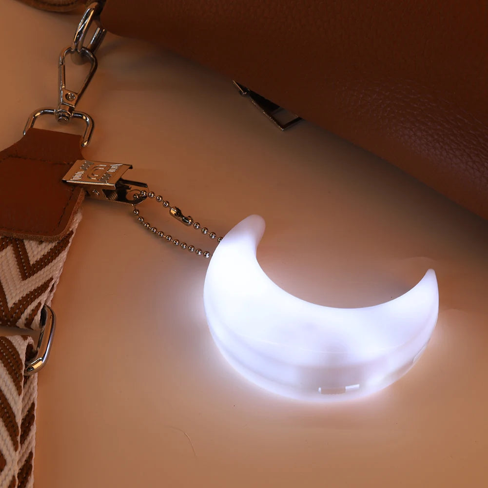 1/2/3PCS Purse Heart Moon Shape LED Light Handbag Lamp Automatic Sensor Activated Purse Heart Shaped Light for Women Purse Charm