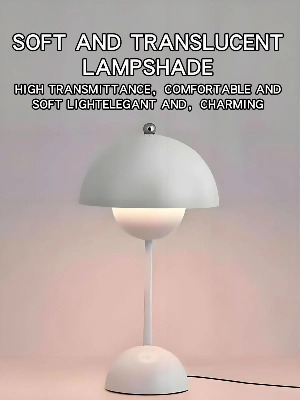 Mushroom Flower Bud Rechargeable LED Table Lamps Desk Night For Bedroom Dining Touch Night Light Simple Modern Decoration