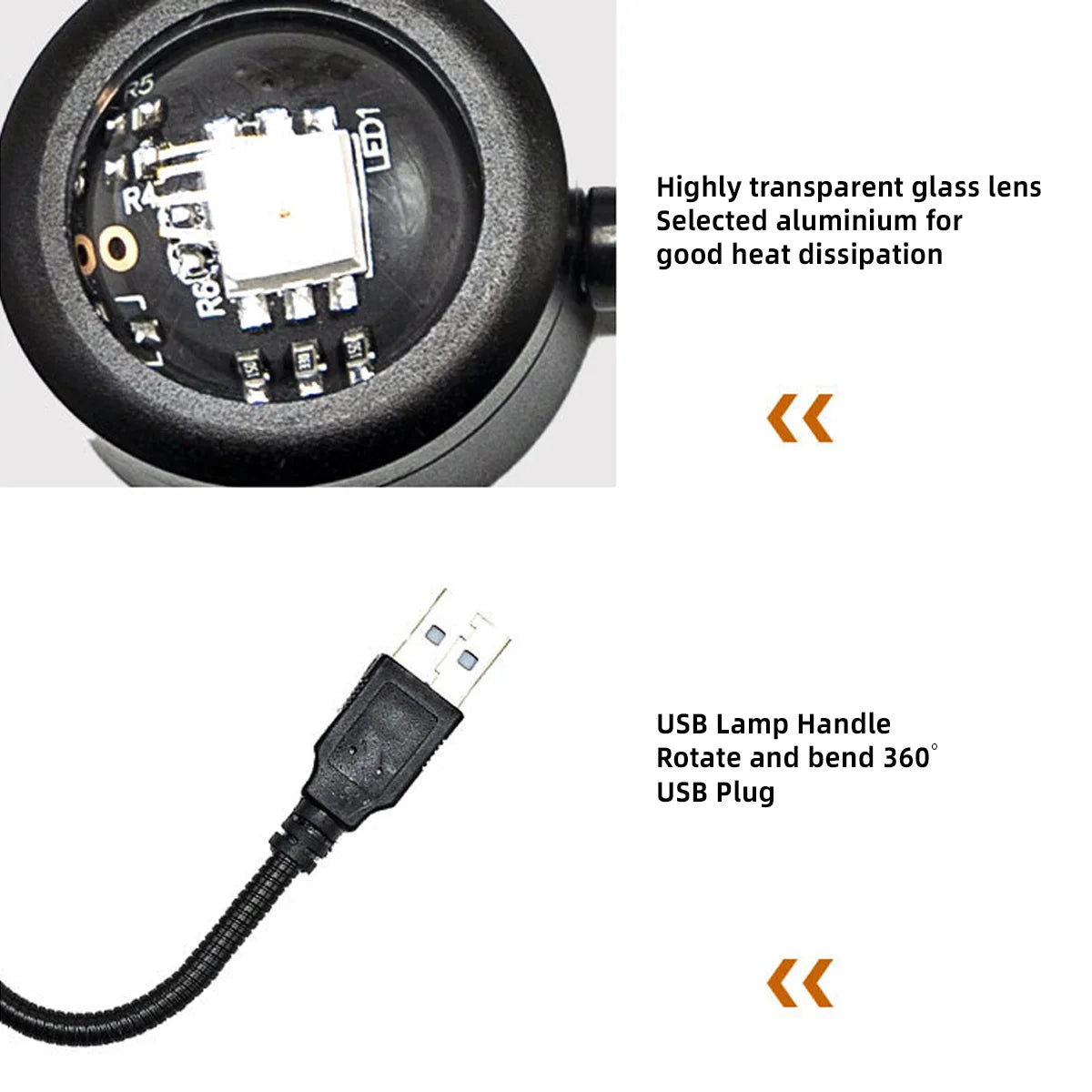 USB Charging LED Sunset Light Colorful Neon Night Light Projector Photo Bedside Wall Lamp Atmosphere Decorative Lamp