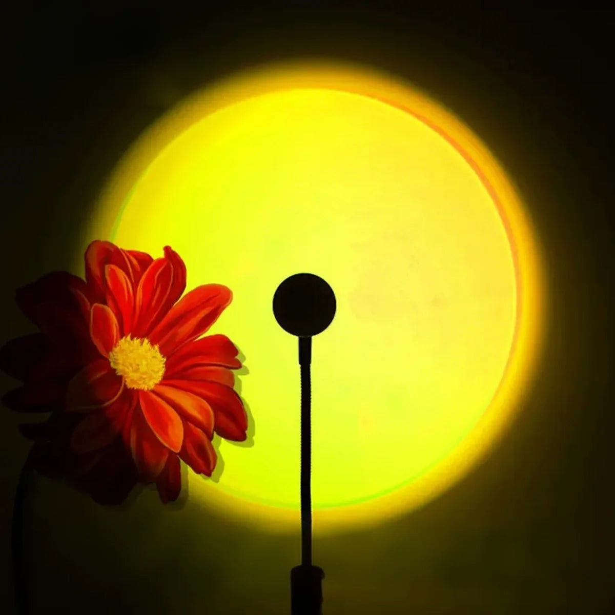 USB Charging LED Sunset Light Colorful Neon Night Light Projector Photo Bedside Wall Lamp Atmosphere Decorative Lamp