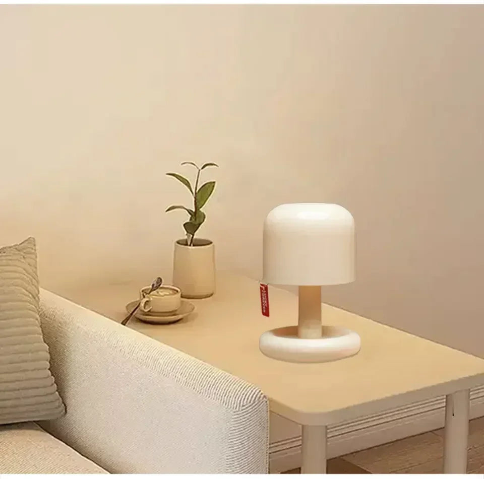 Mini Desktop Sunset Night Lamp Creative USB Rechargeable Ins Mushroom Style Led Night Light for Coffee Bar Home Decor Bedroom