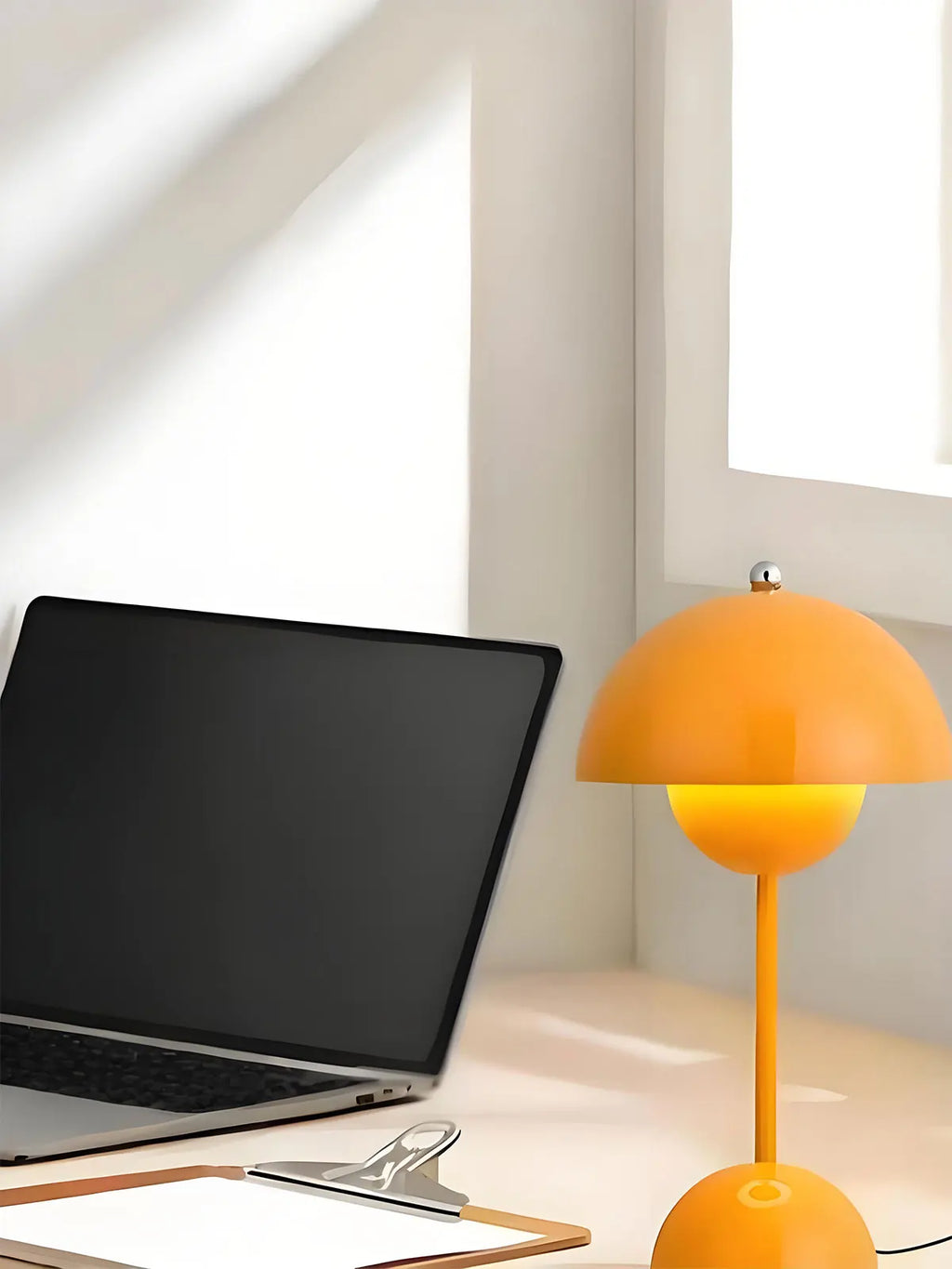 Mushroom Flower Bud Rechargeable LED Table Lamps Desk Night For Bedroom Dining Touch Night Light Simple Modern Decoration