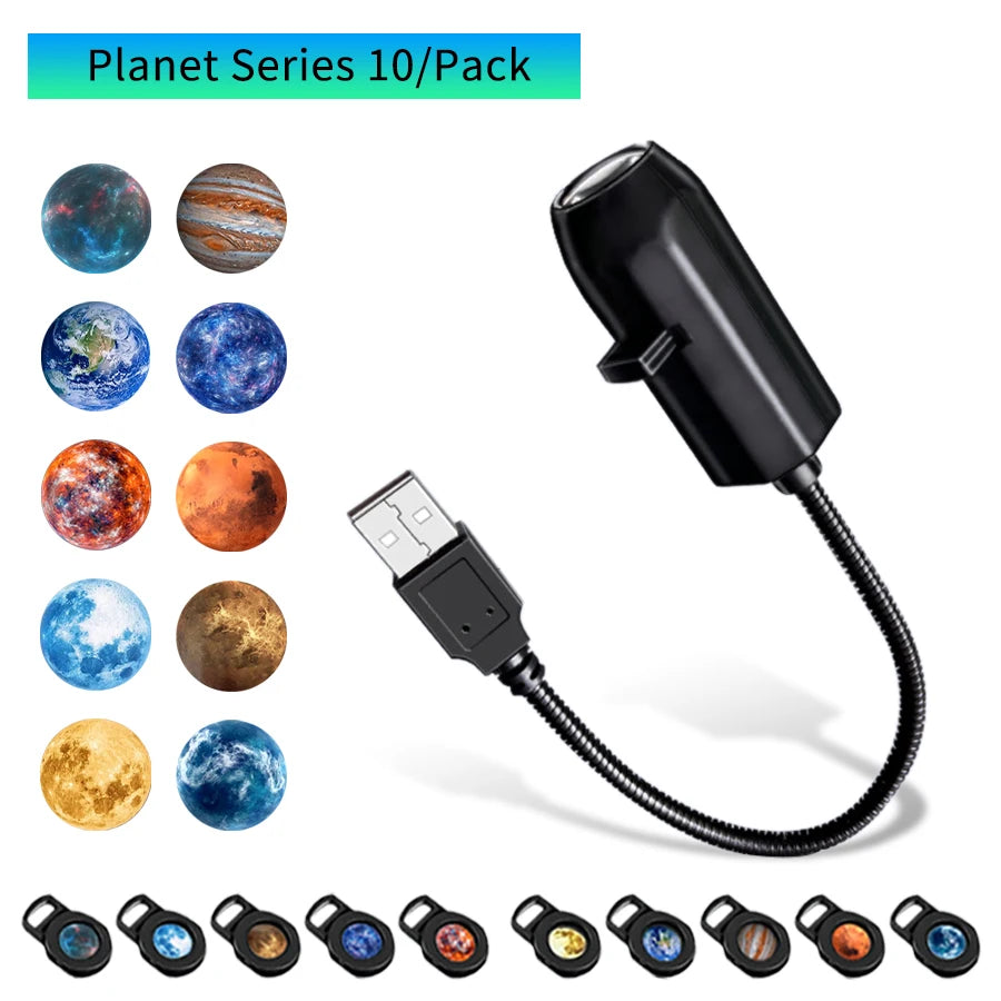 Christmas Halloween Led Projection Lamp Pumpkin Night Light Ceiling Wall Projector Holiday Ornaments USB Moon Atmosphere Light