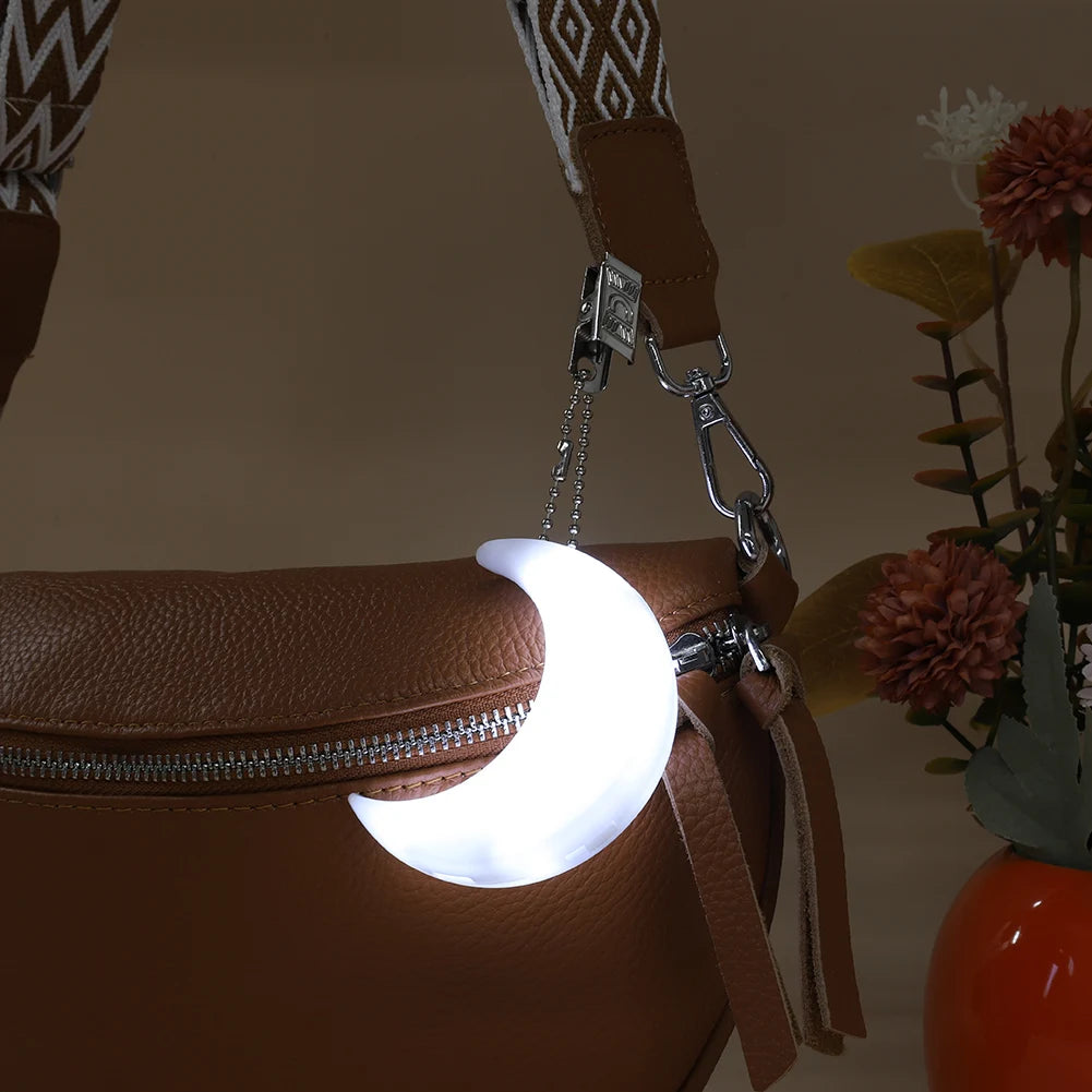 1/2/3PCS Purse Heart Moon Shape LED Light Handbag Lamp Automatic Sensor Activated Purse Heart Shaped Light for Women Purse Charm