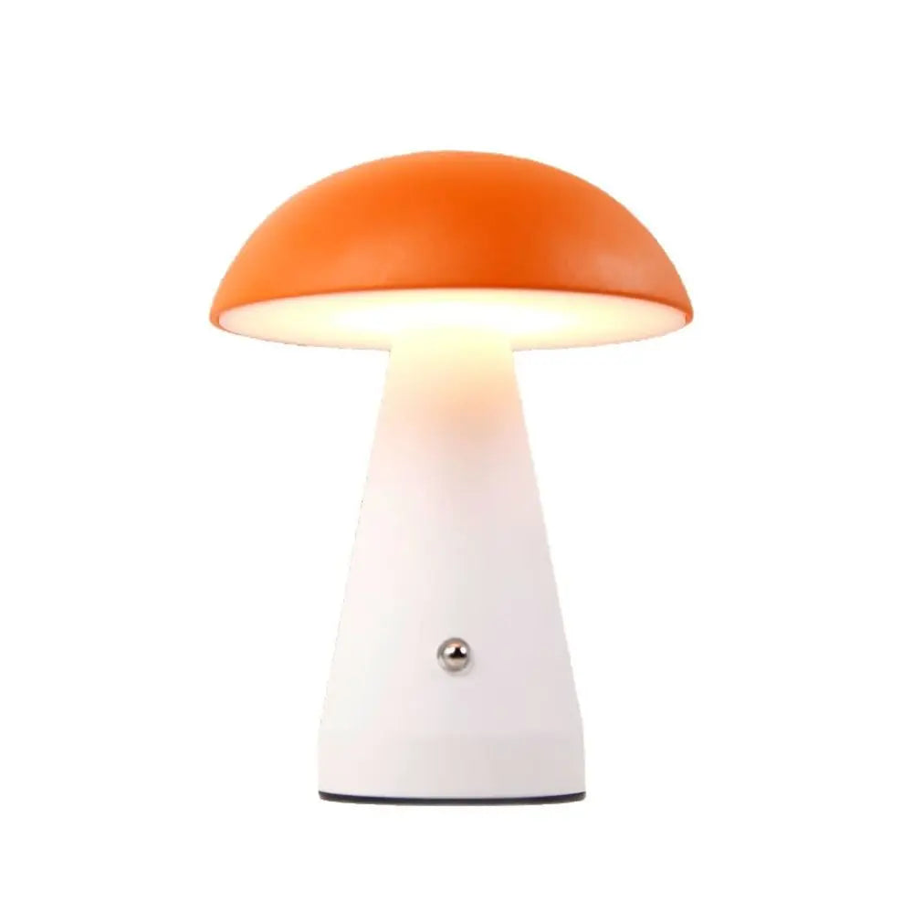 Touch-Activated Mushroom Lamp USB Rechargeable 3 Color LED Table Lamp Dimmable Extended Illumination Dimmable Light Office