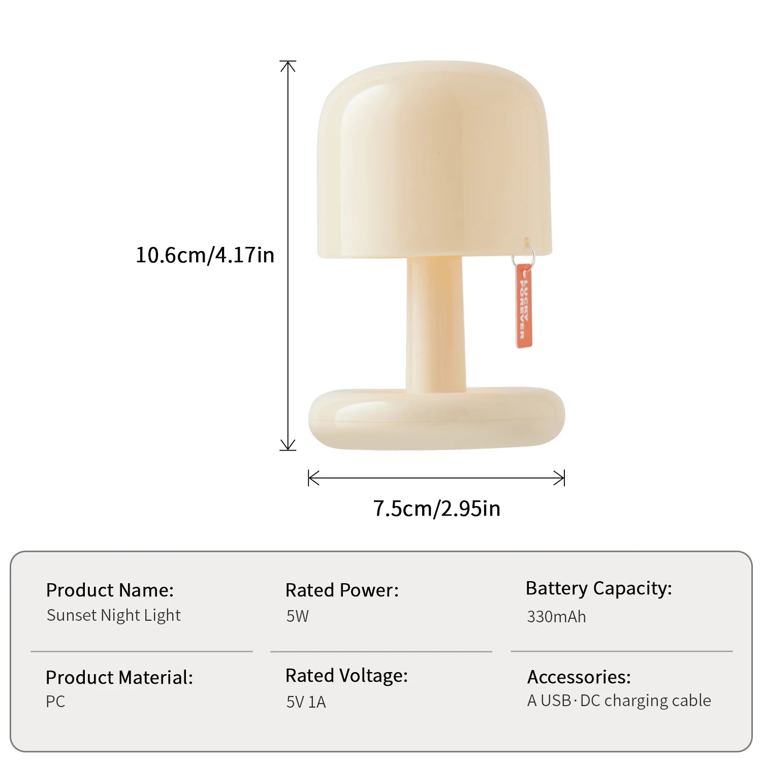 Rechargeable Mushroom Touch Sensor Night Light Creative Sunset Table Lamp For Bedroom Coffee Bar Ambient Mood Desk Night Lamp