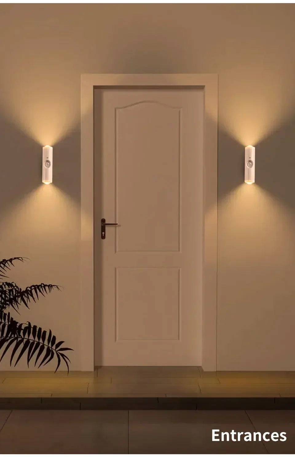 RGB Gradient Ambient Light Rechargeable LED Night Light Motion Sensor Wall Sunset Lamp Dimmable Magnetic Closet Bedroom Lamps