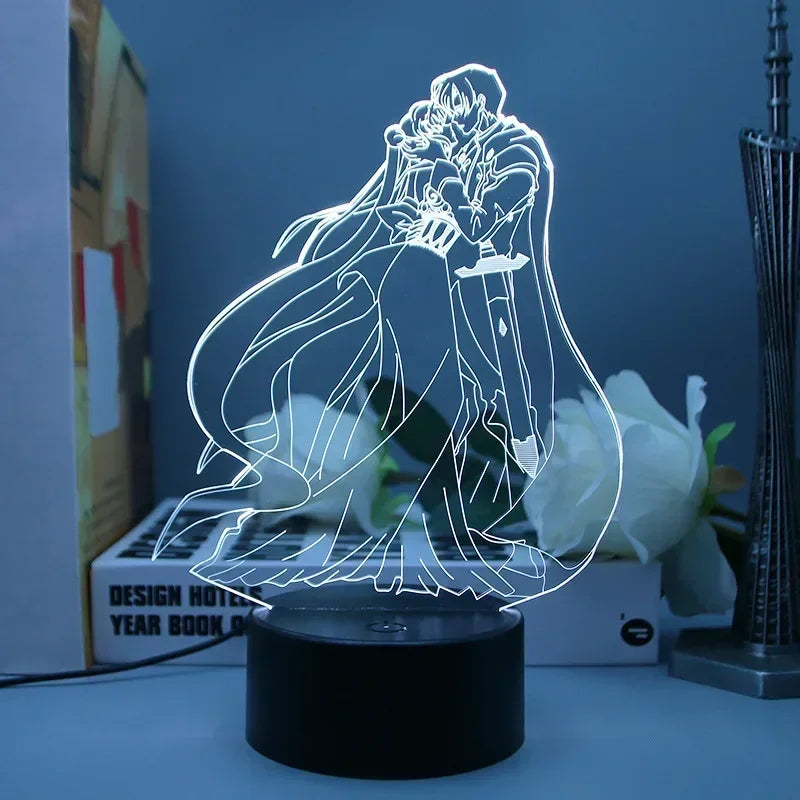 Sailor Moon Tsukino Usagi 3D Led Night Light Anime Cartoon Lamp Home Room Acrylic Lamp Desk Decor for Kids Illusion Novelty Gift