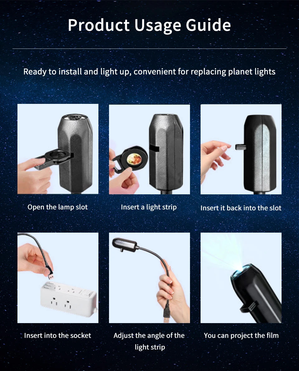 Christmas Halloween Led Projection Lamp Pumpkin Night Light Ceiling Wall Projector Holiday Ornaments USB Moon Atmosphere Light