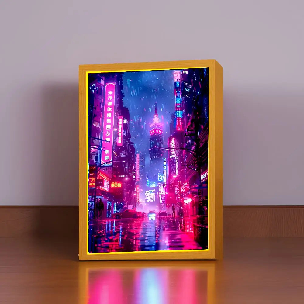 Beautiful City Changsha Light Painting Photo Frame Led Night Light Bedroom Decorate Lamps Bedside Table Moon Lamp Birthday Gifts