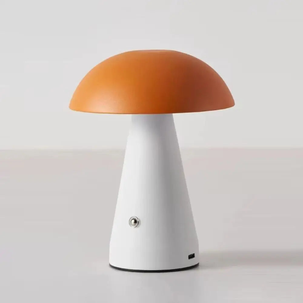 Touch-Activated Mushroom Lamp USB Rechargeable 3 Color LED Table Lamp Dimmable Extended Illumination Dimmable Light Office