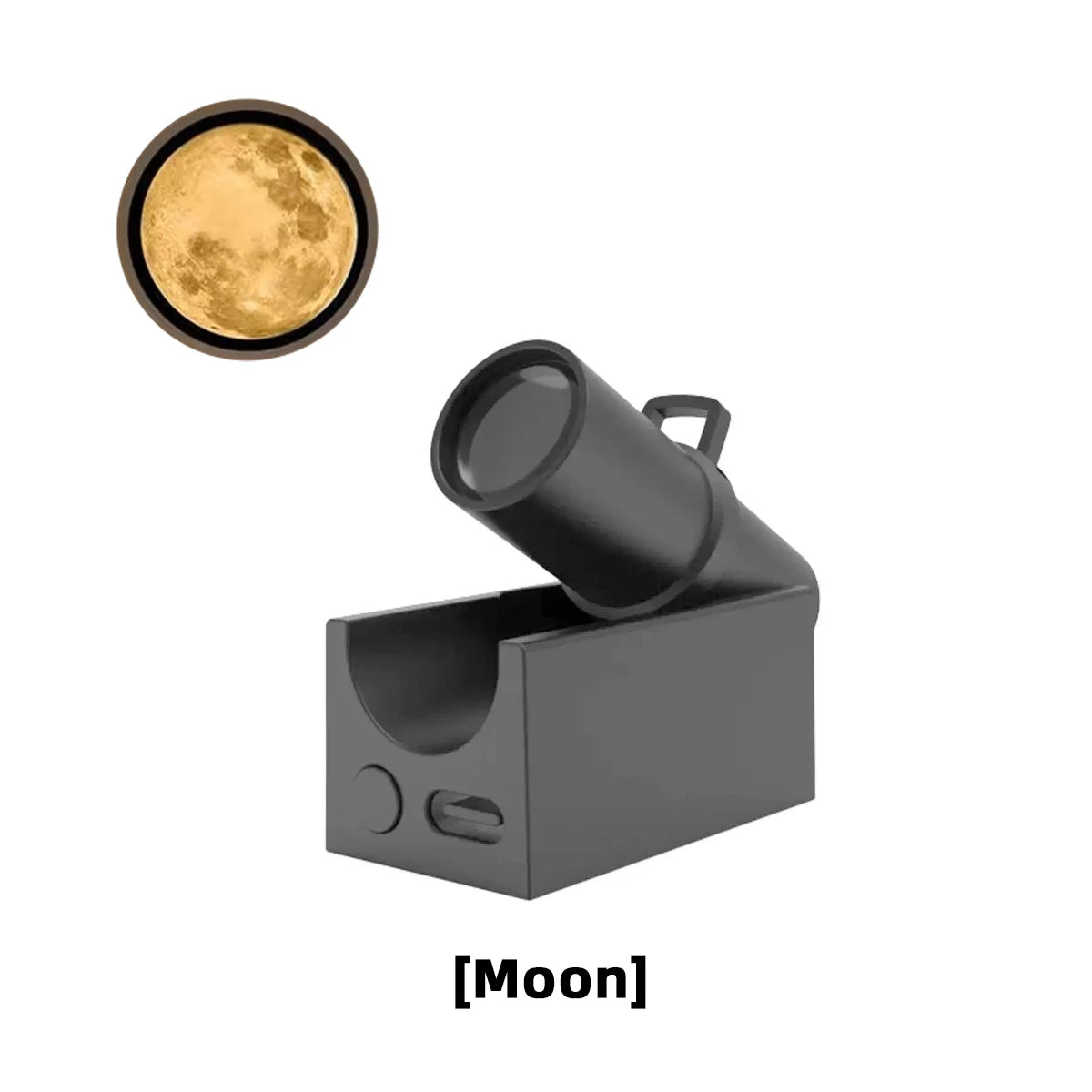 New USB Rechargeable LED Night Light Moon Projection Atmosphere Lamp Bedside Background Wall Decoration Birthday Surprise Gift