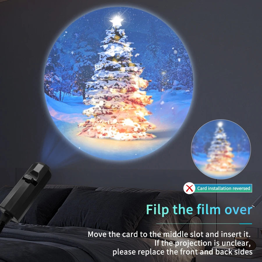 USB Led Night Light Moon Lamp Halloween Christmas Decoration Holiday Ornaments for Bedroom Ceiling Wall Projector Party Lighting