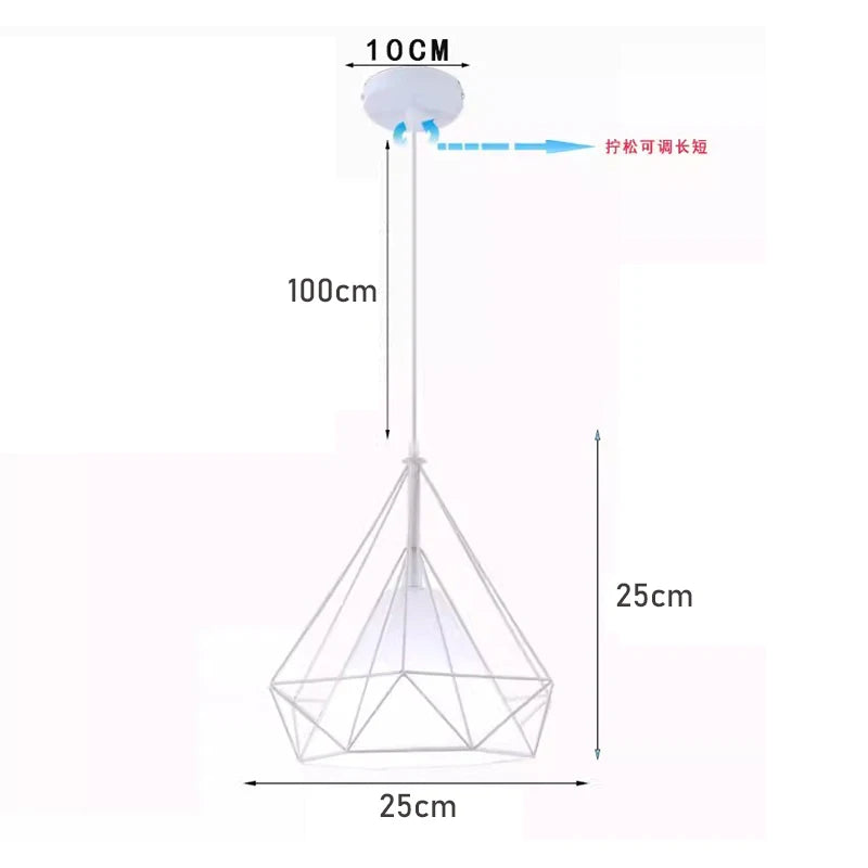 Retro Ceiling Light Loft E26 E27 for Bedroom Indoor Vintage Iron Ceiling Lamp Cozy Decor for Home Corridor Aisle 110V 220V Black