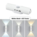 LED Night Light with Motion Sensor RGB CCT USB Rechargeable Magnetic Double-head Sunset Lamp Stair Cabinet Hallway Room Decor